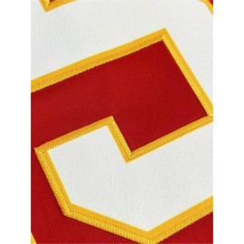 Men's Red #15 American Football Jersey - Loose Fit Breathable V-Neck Embroidered Sportswear, All-Season Casual Streetwear Top for Outdoor Activities & Sports, Football Clothes, Durable Sportswear