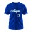 Men's Royal Blue #17 Baseball Jersey - Embroidered