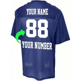 Customize your own football jerseys. Customize your name and team number. Personalized large-sized football jerseys for ball games and daily outdoor activities