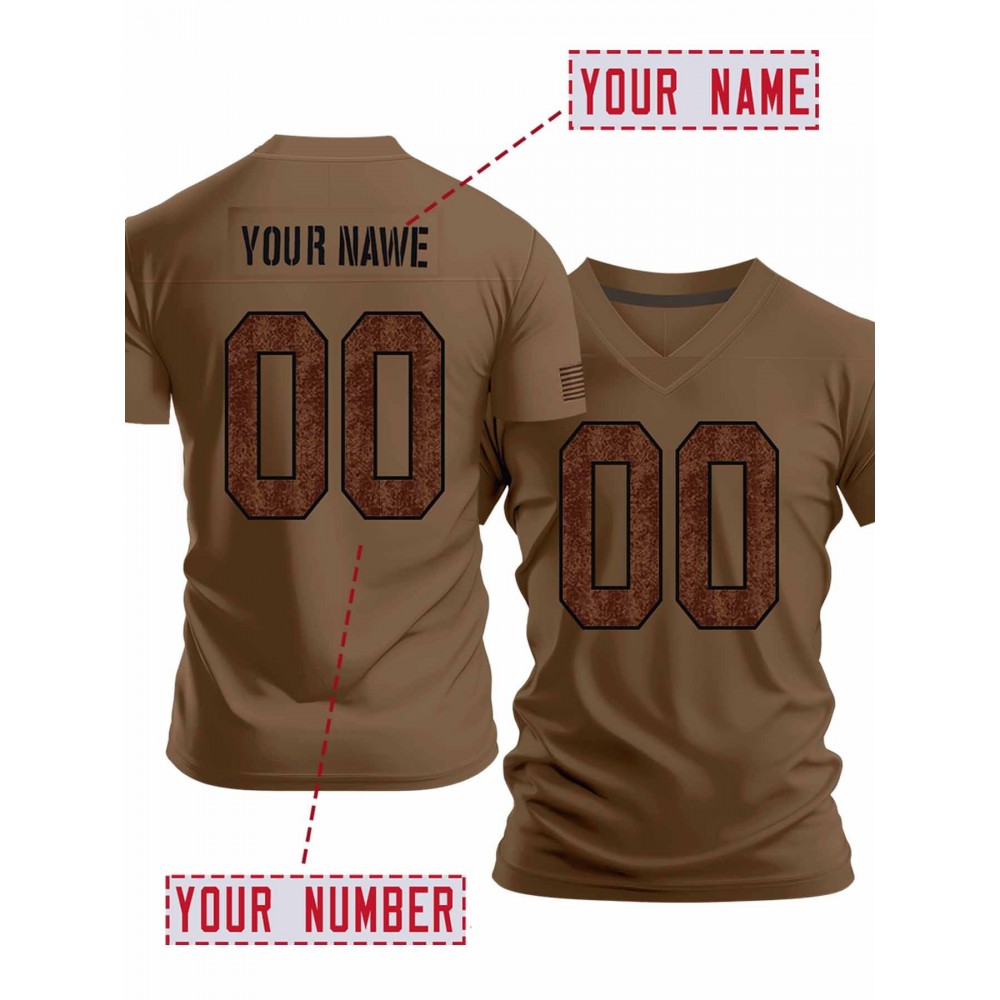 Customized plus-size Women's football jerseys, personalized names and numbers, ideal for team sports, leisure activities, and gifts