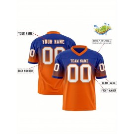 Customizable Plus Size Women'S Football Jersey - Personalized Name & Number, V-Neck Short Sleeve, Black & Neon Green with White Stripes & Logo, Breathable Summer Sports Training Uniform for Outdoor Competition