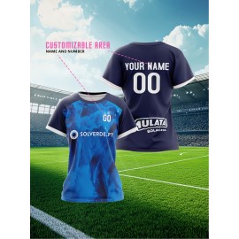 Custom Women'S Plus-Size Soccer Jerseys with Personalized Names And Numbers, Designed for Comfort And Lightweight Use in Sports And Leisure, Suitable for Baseball.