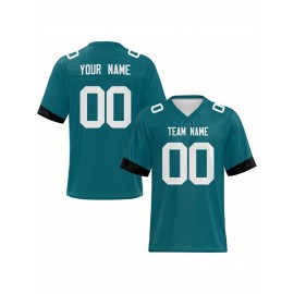 Personalized Football jersey Custom Football jersey Printed T-shirts Customize your favorite team and number, Everyday personalized hip-hop short-sleeved shirts, button- shirts