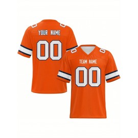 Personalized Football jersey Custom Football jersey Printed T-shirts Customize your favorite team and number, Everyday personalized hip-hop short-sleeved shirts, button- shirts